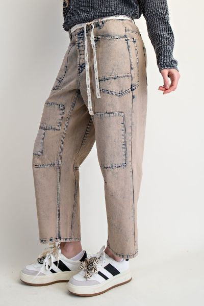 Dirty Wash Barrel Jeans