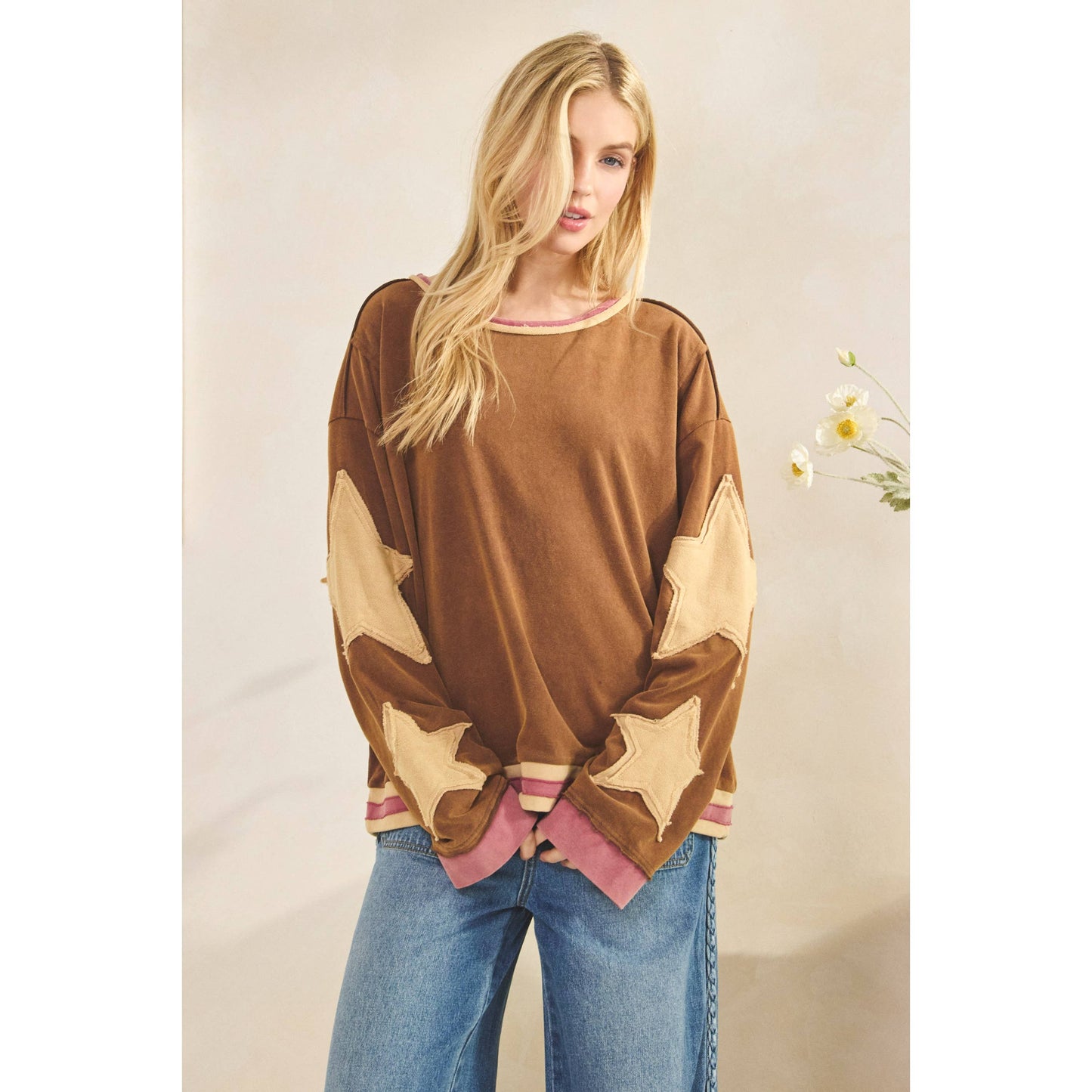 VINTAGE STAR PATCH PULLOVER