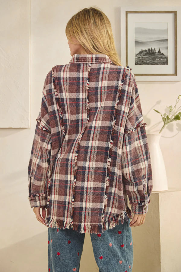 Oli & Hali: Snap Front Shacket
