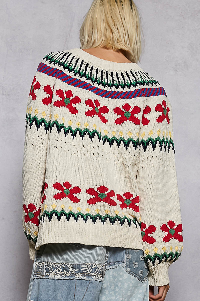 POL: Folk Flower Sweater