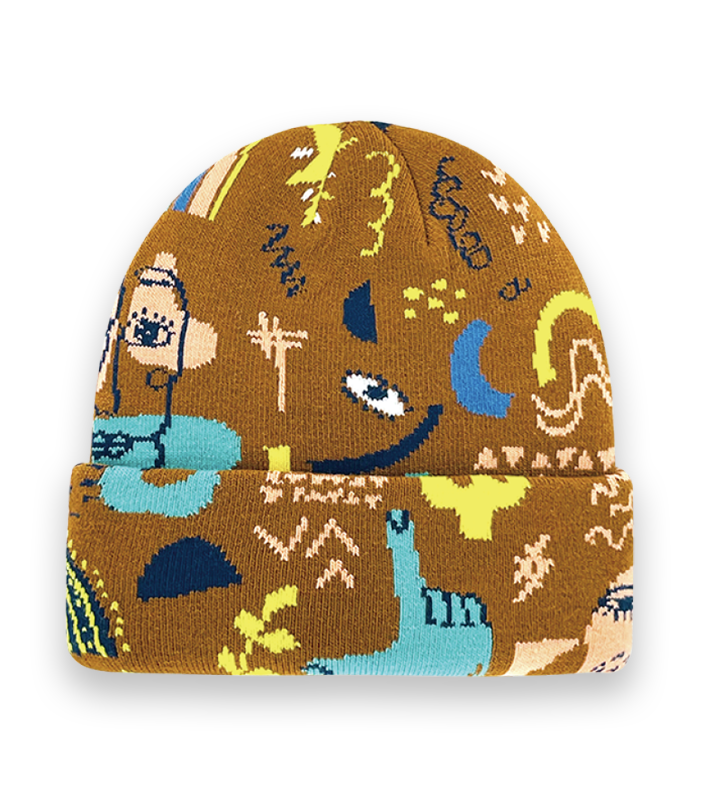 Graphic Knit Beanie