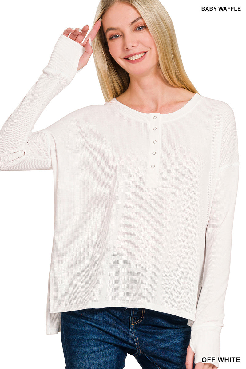 Waffle Henley Tee