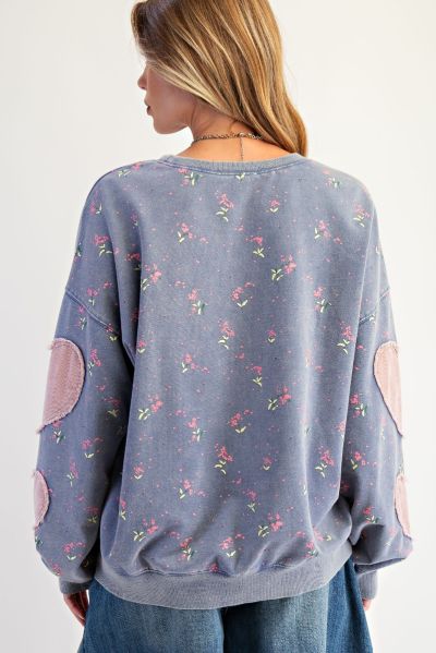 Heart Sleeve Sweatshirt