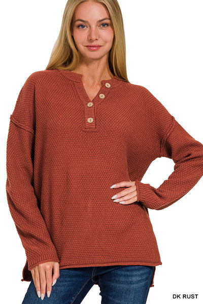 Basic Henley Sweater