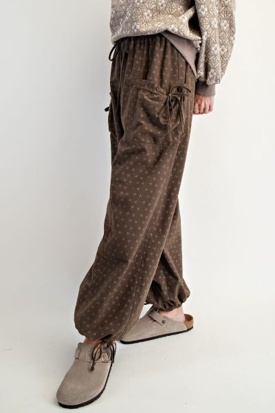 Woven Floral Pants