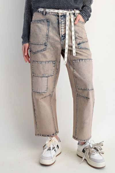Dirty Wash Barrel Jeans