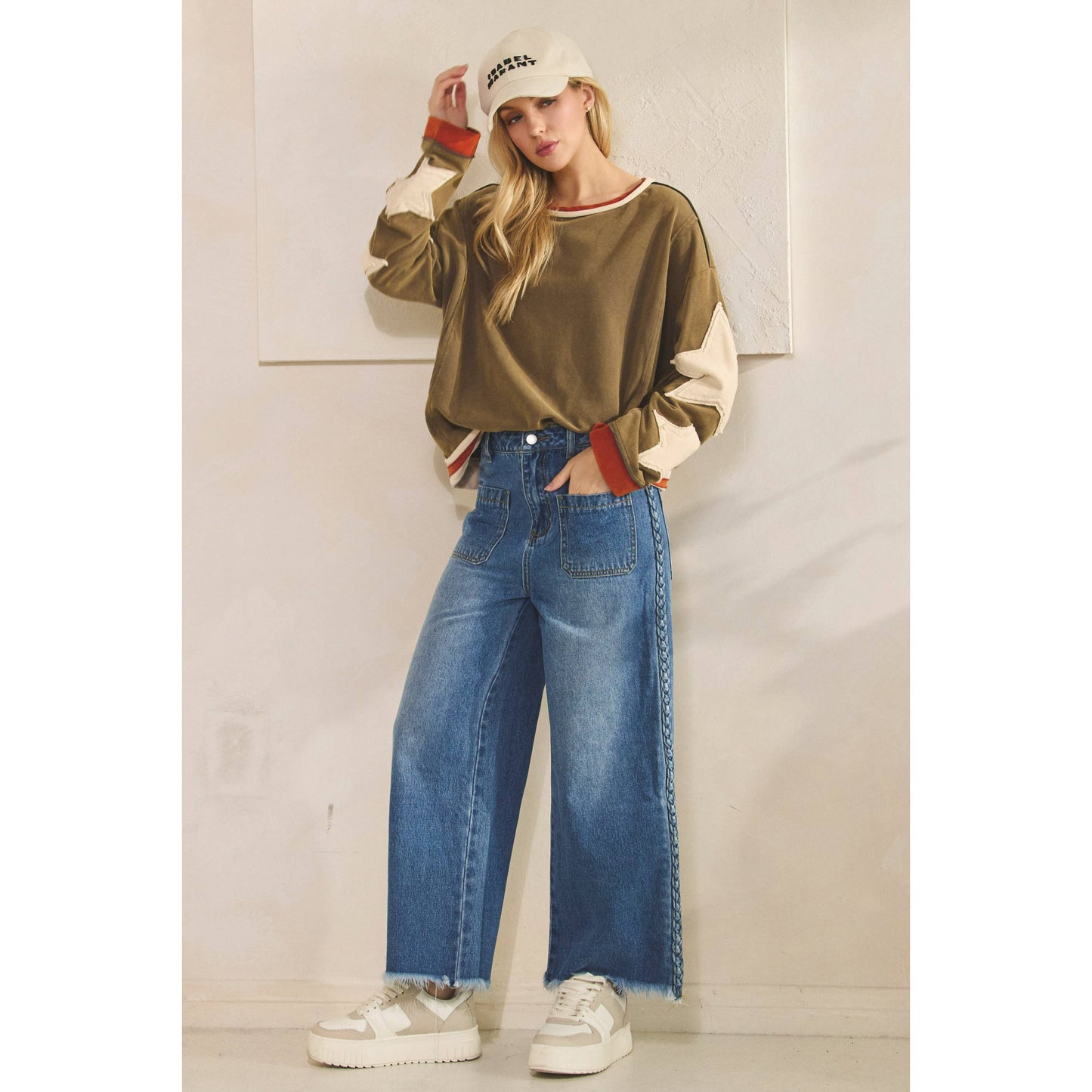 VINTAGE STAR PATCH PULLOVER