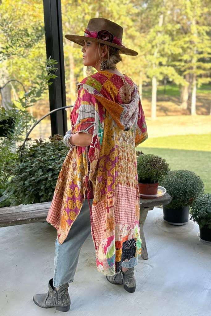 Kantha Sunrise Kimono