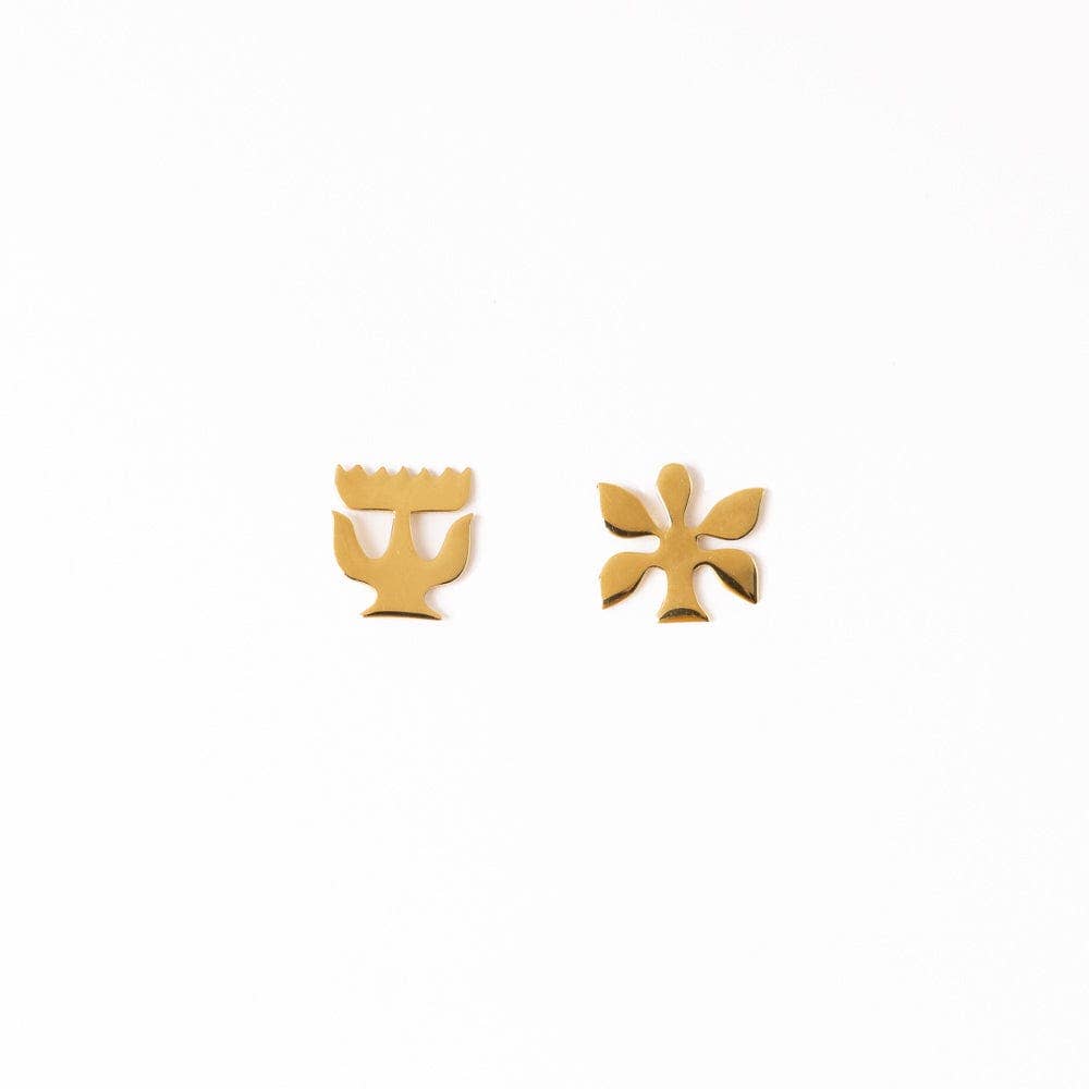 Abstract Nordic Post Earrings