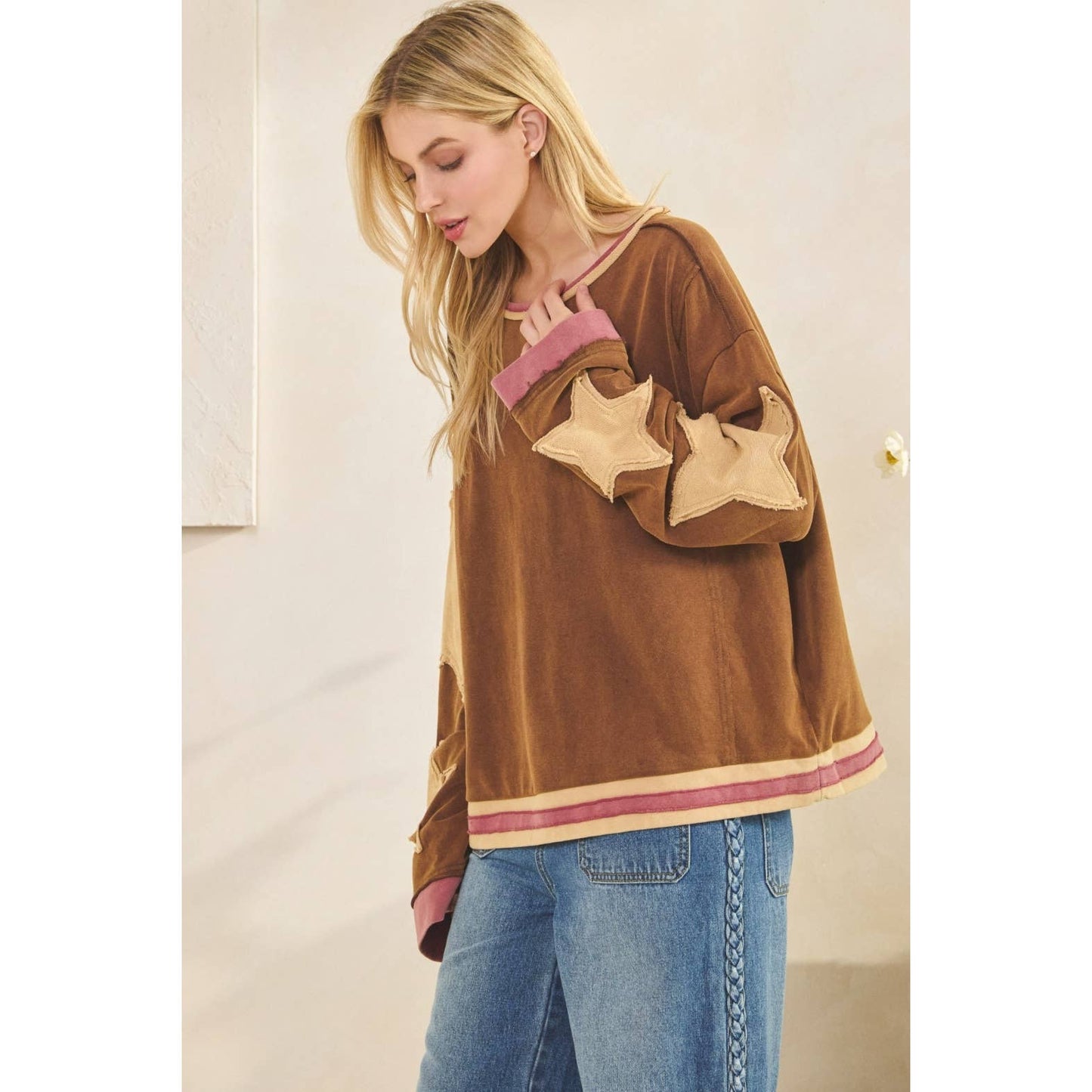 VINTAGE STAR PATCH PULLOVER