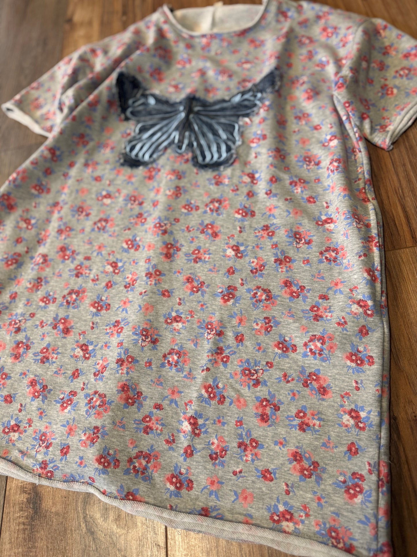 Bow Print Terry Dress