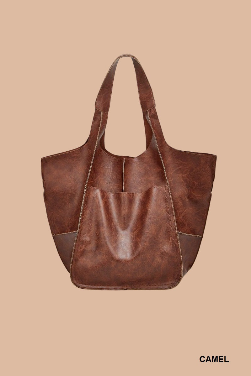 Large Vegan Leather Bag