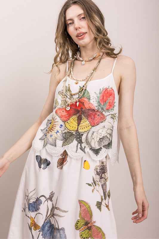 Butterfly Print Dress
