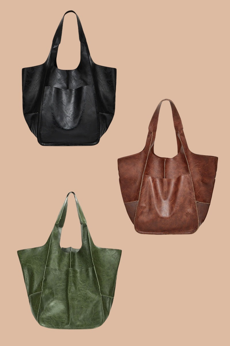 Large Vegan Leather Bag