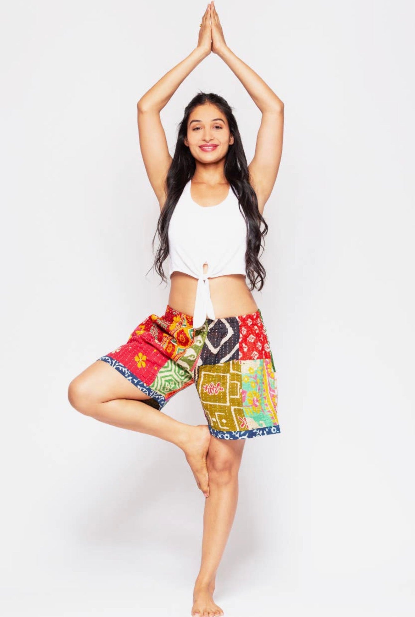 Kantha Patch Shorts