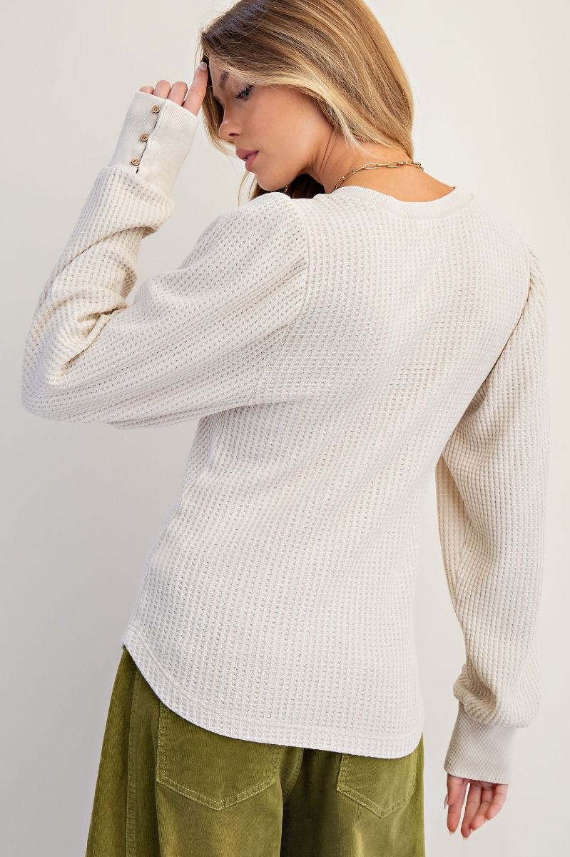 Washed Thermal Henley