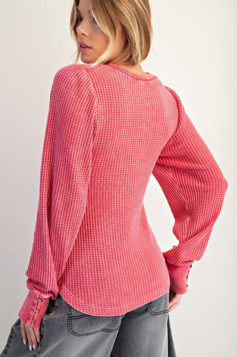 Washed Thermal Henley