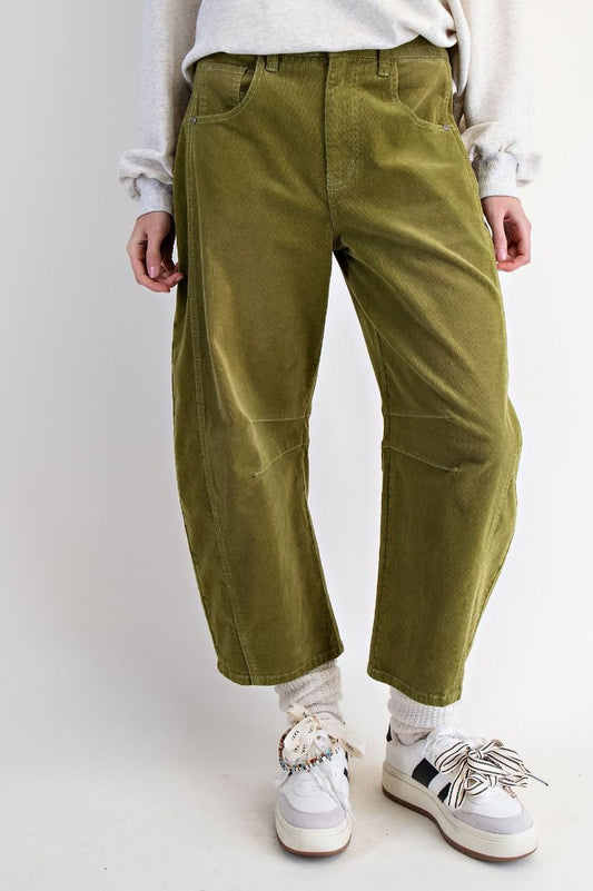 Corduroy Barrel Pants