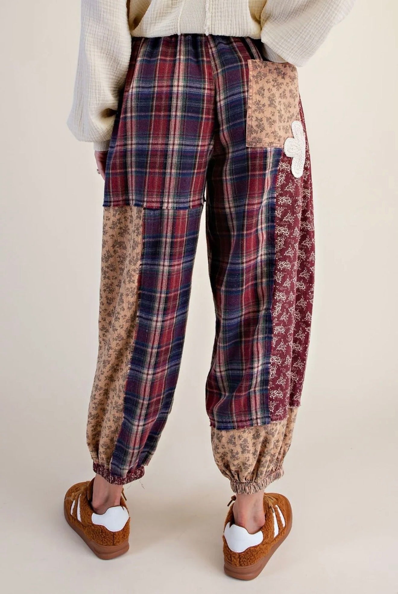 Plaid Mix Joggers