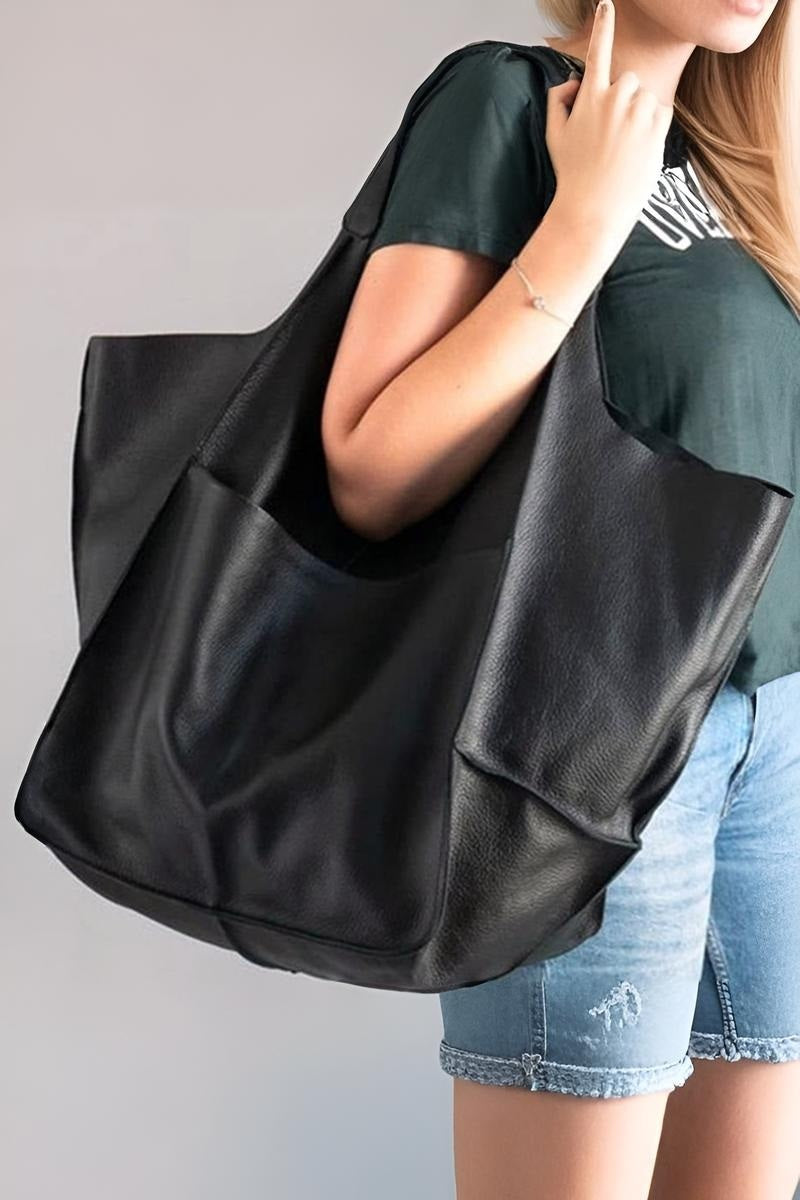 Large Vegan Leather Bag