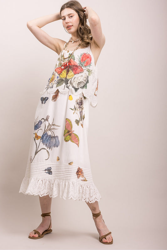 Butterfly Print Dress