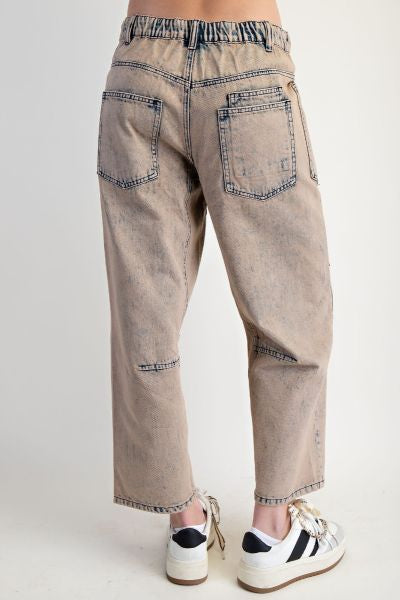 Dirty Wash Barrel Jeans