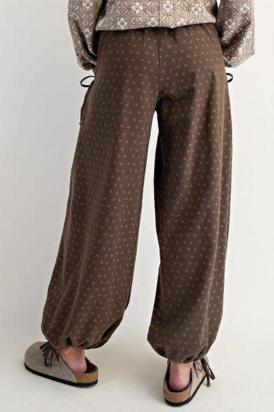 Woven Floral Pants