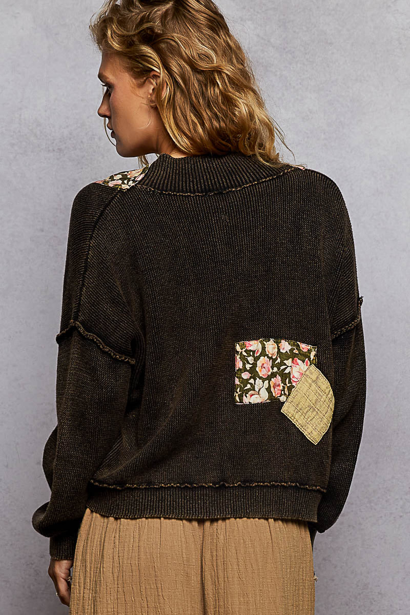 Pol: Black Patch Cardi