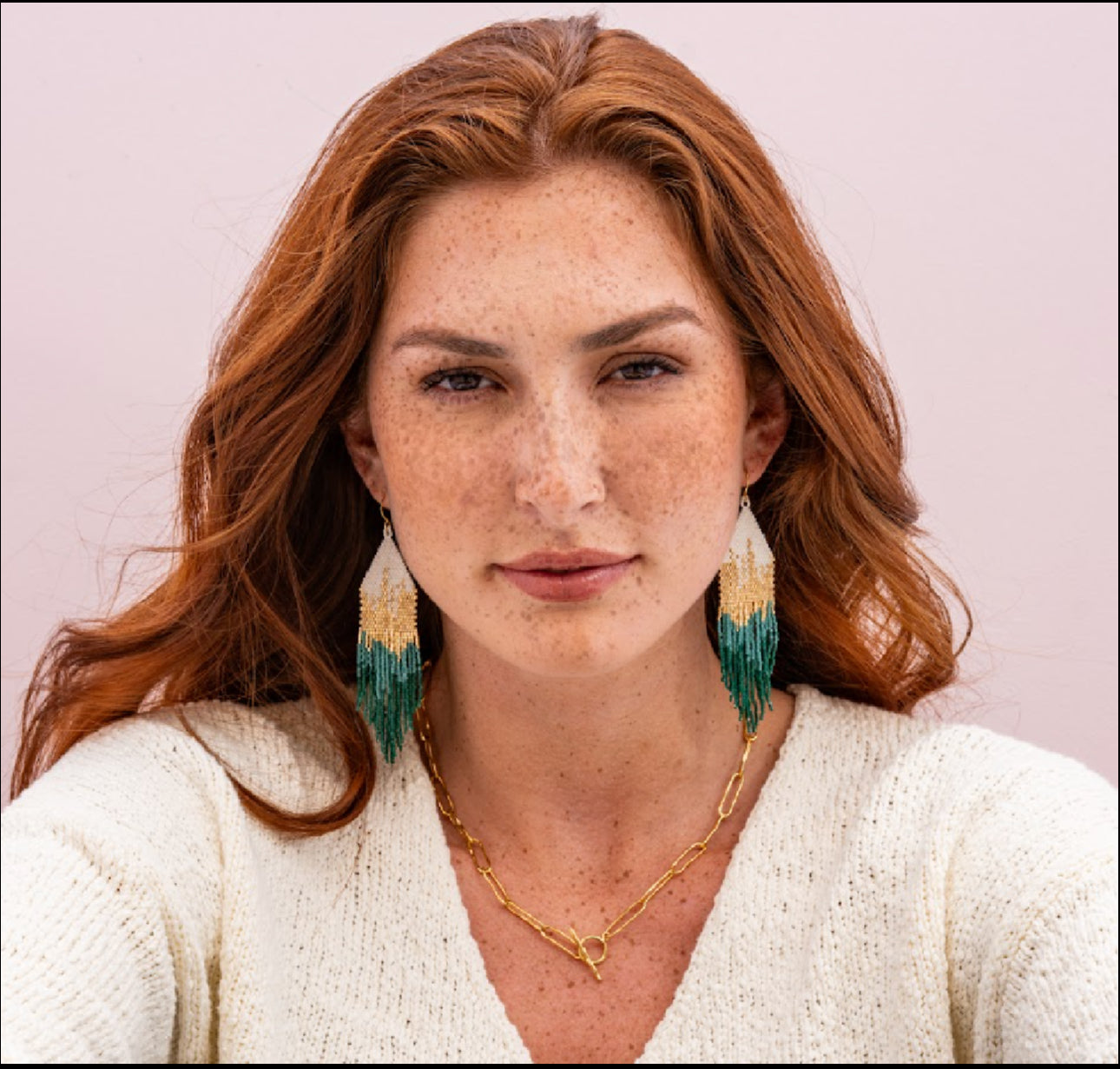 Claire Ombre Beaded Earrings