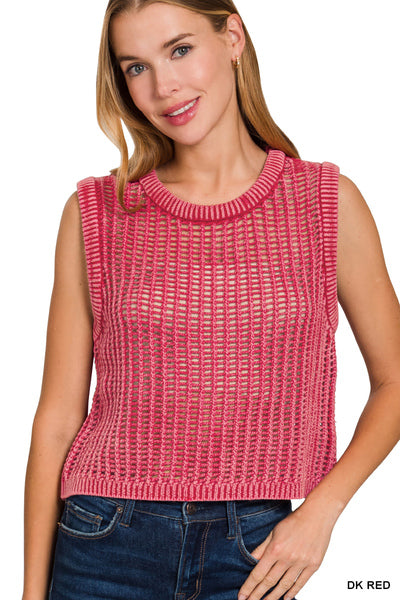 Fishnet Sweater Vest