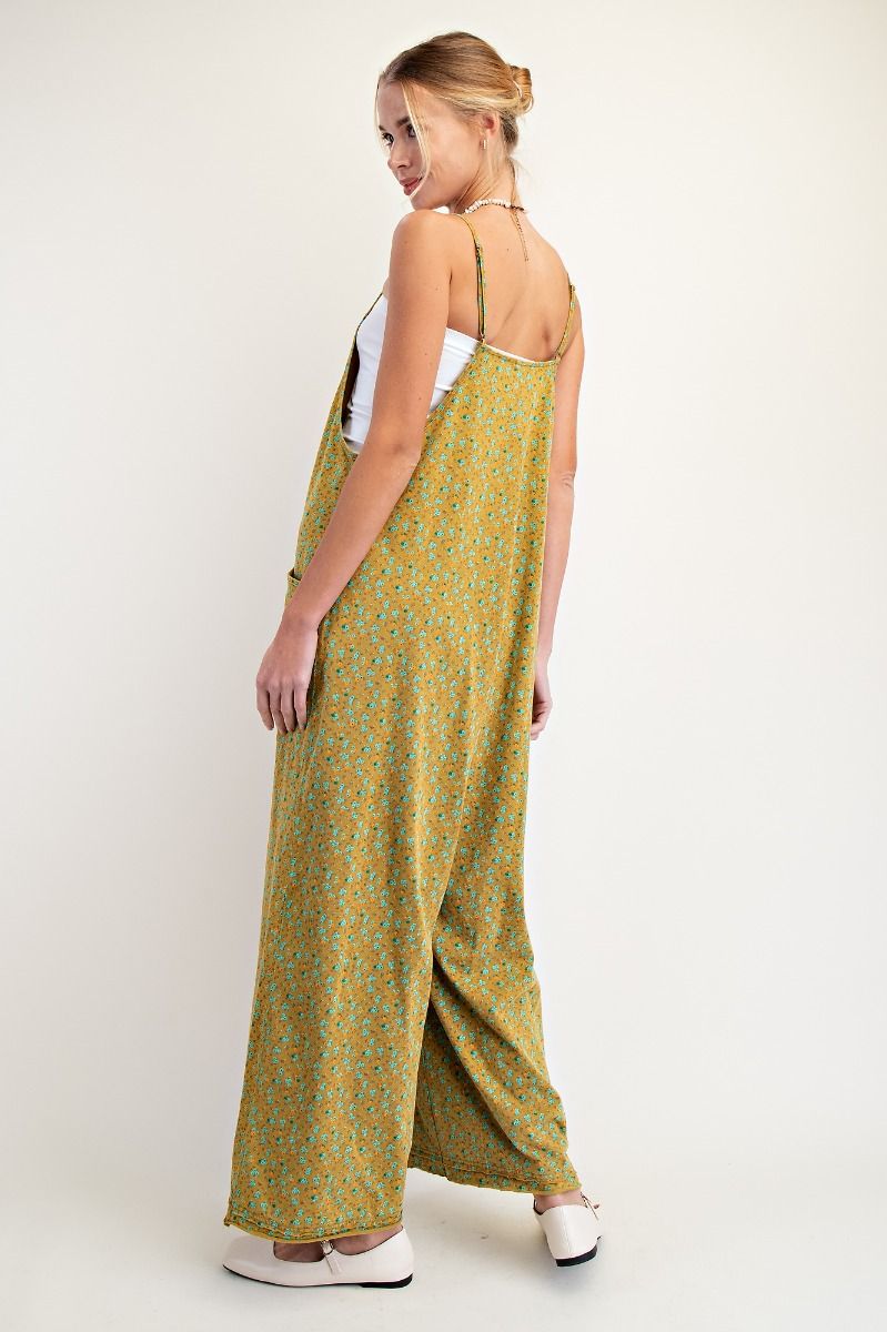 Floral Jersey Jumpsuit