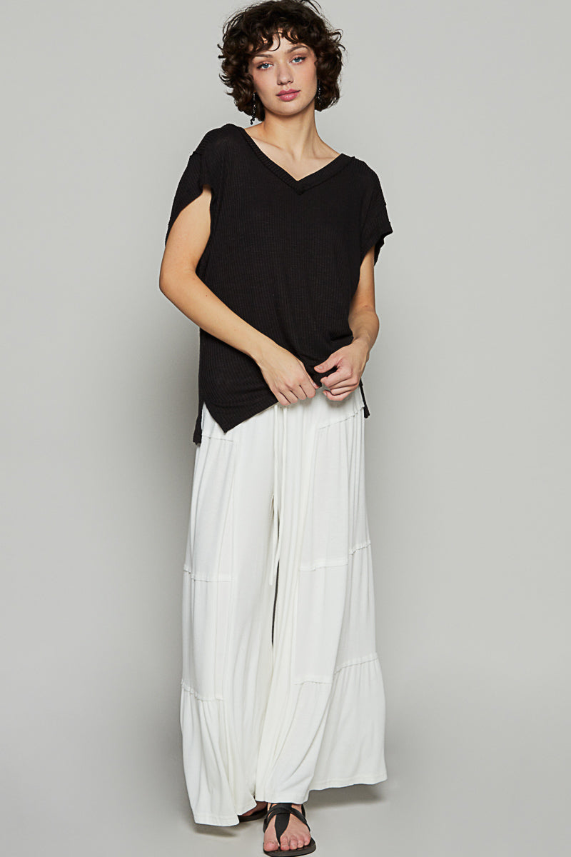 Ribbed Jersey Tee