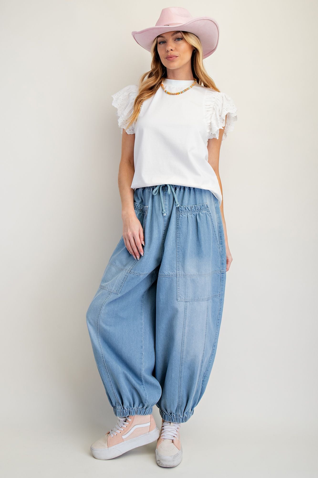 Eyelet Lace Wing Top