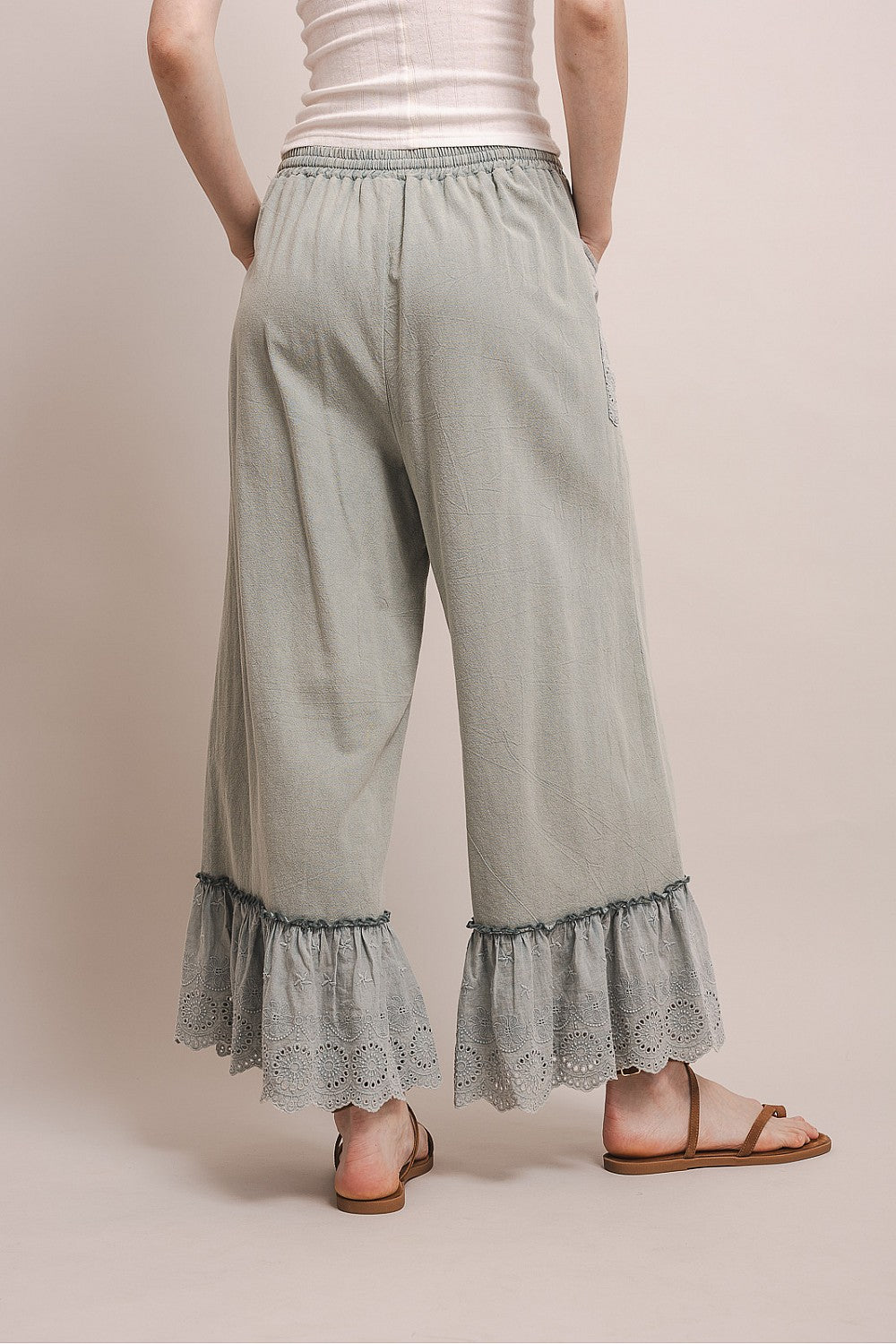 Seafoam Cropped Pants