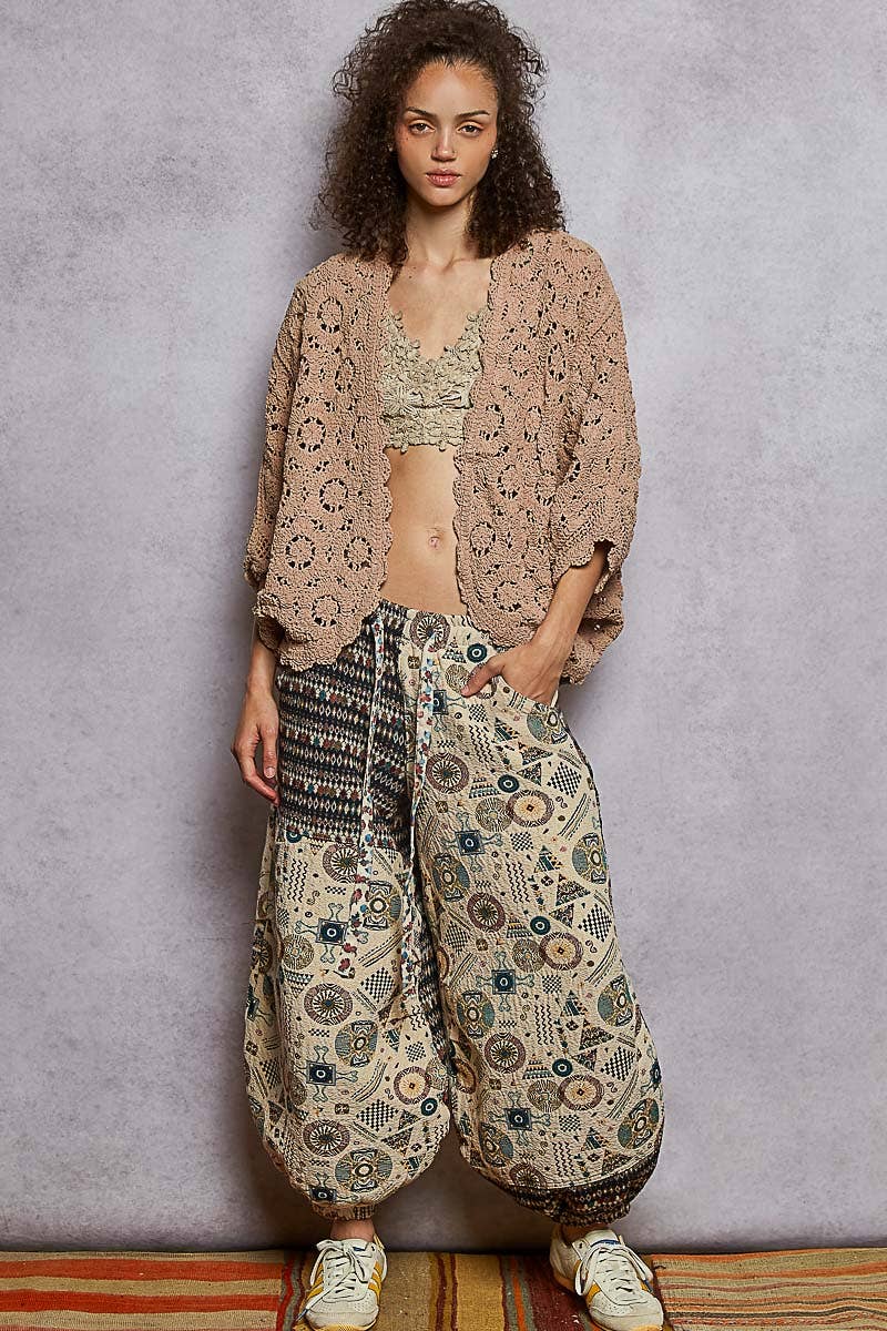Pol: Crochet Chenille Cardigan