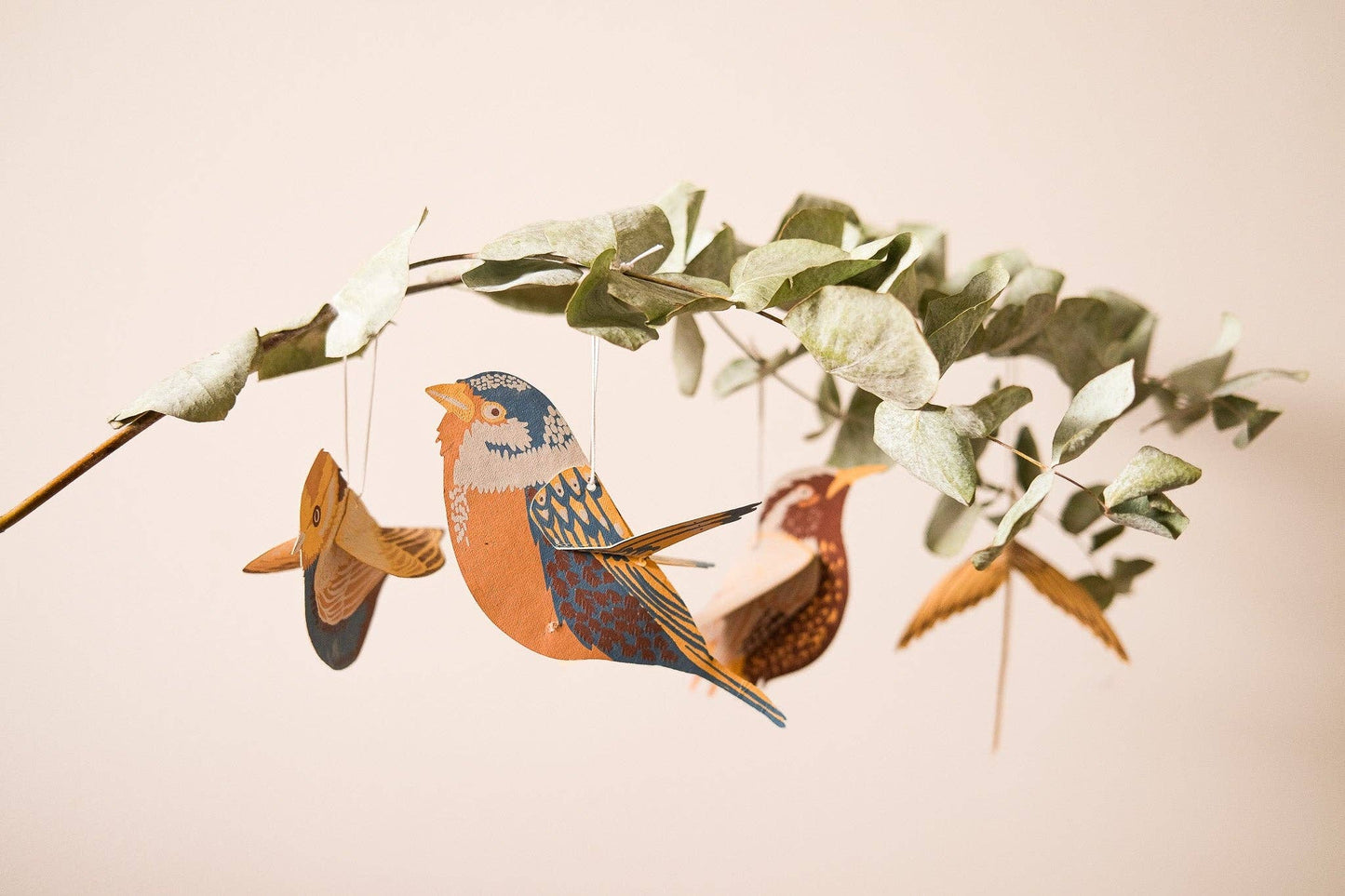 PAPER BIRD ORNAMENTS