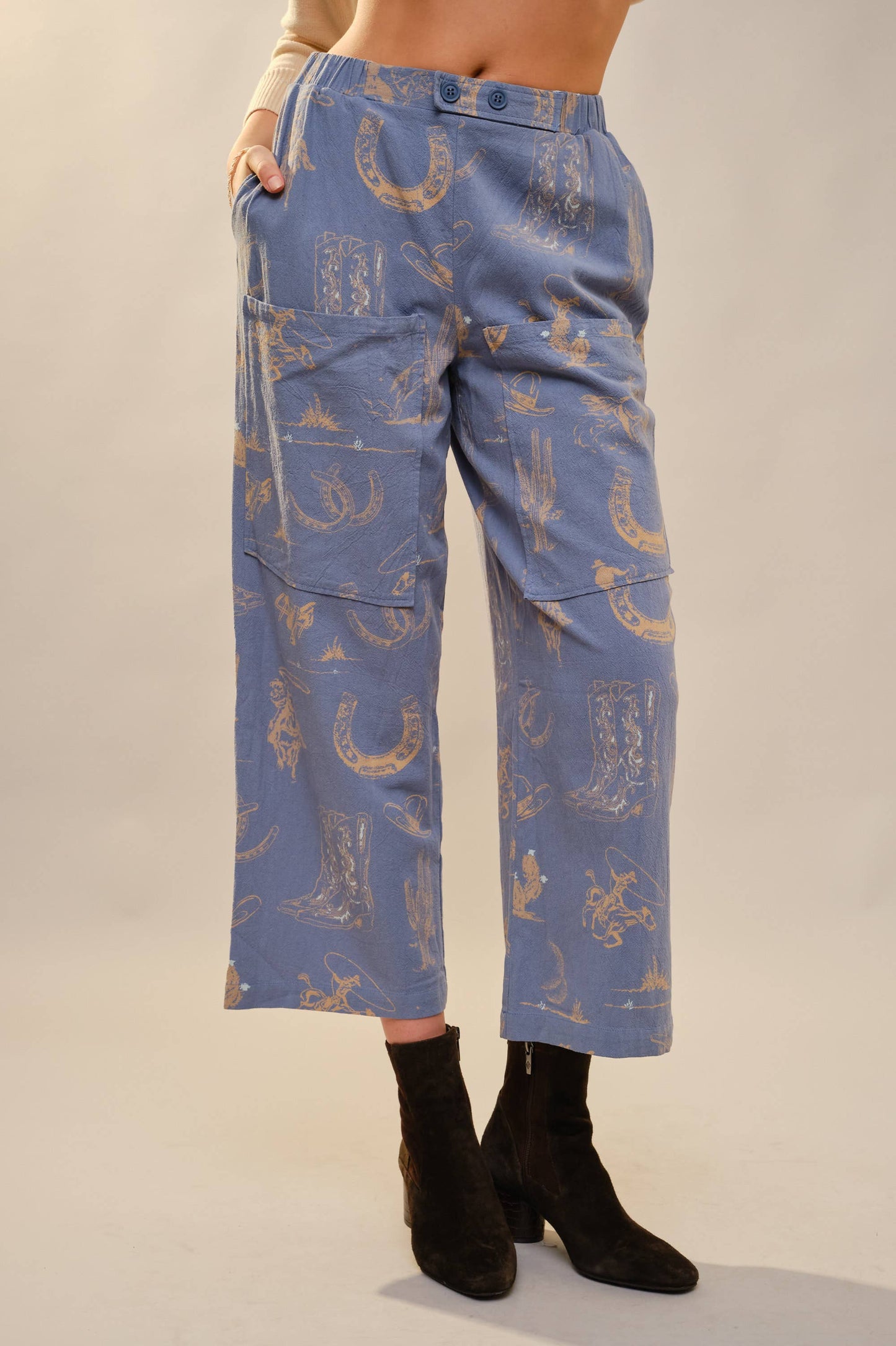 Western Printed Pants