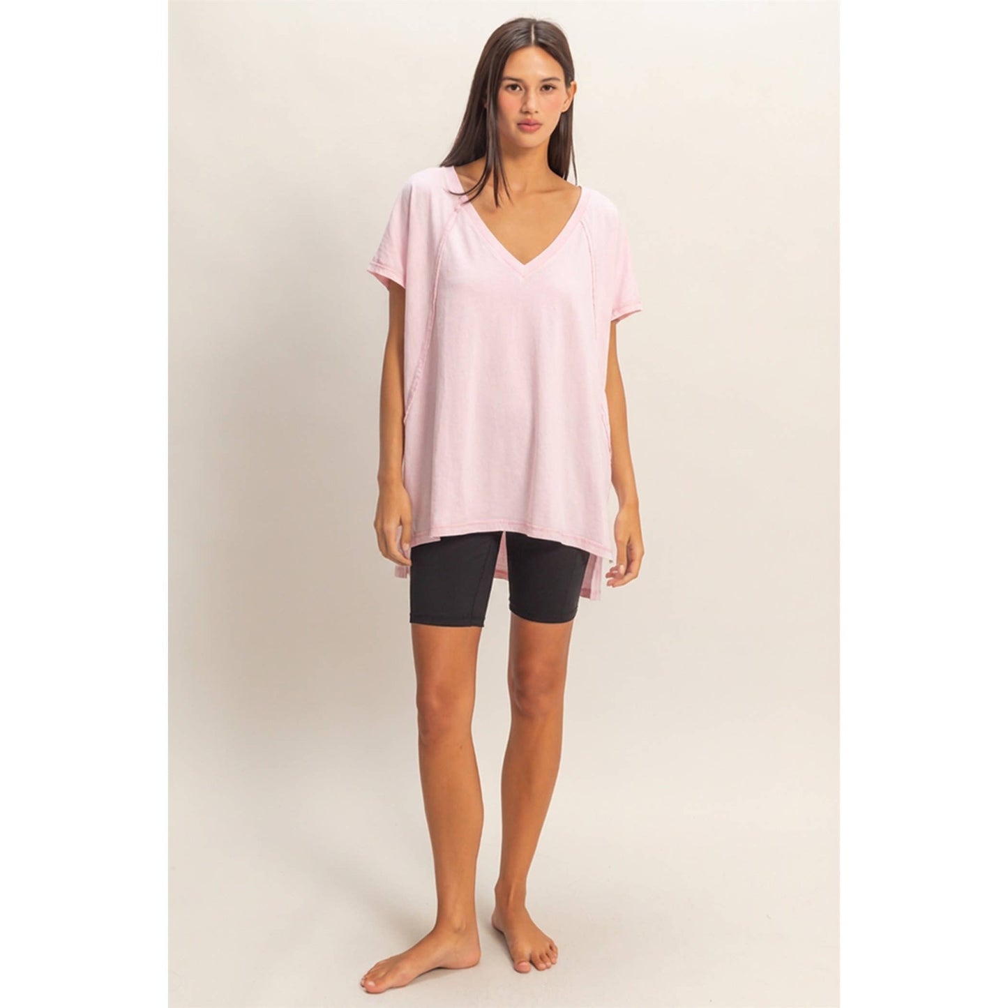 Oversized V-Neck Top
