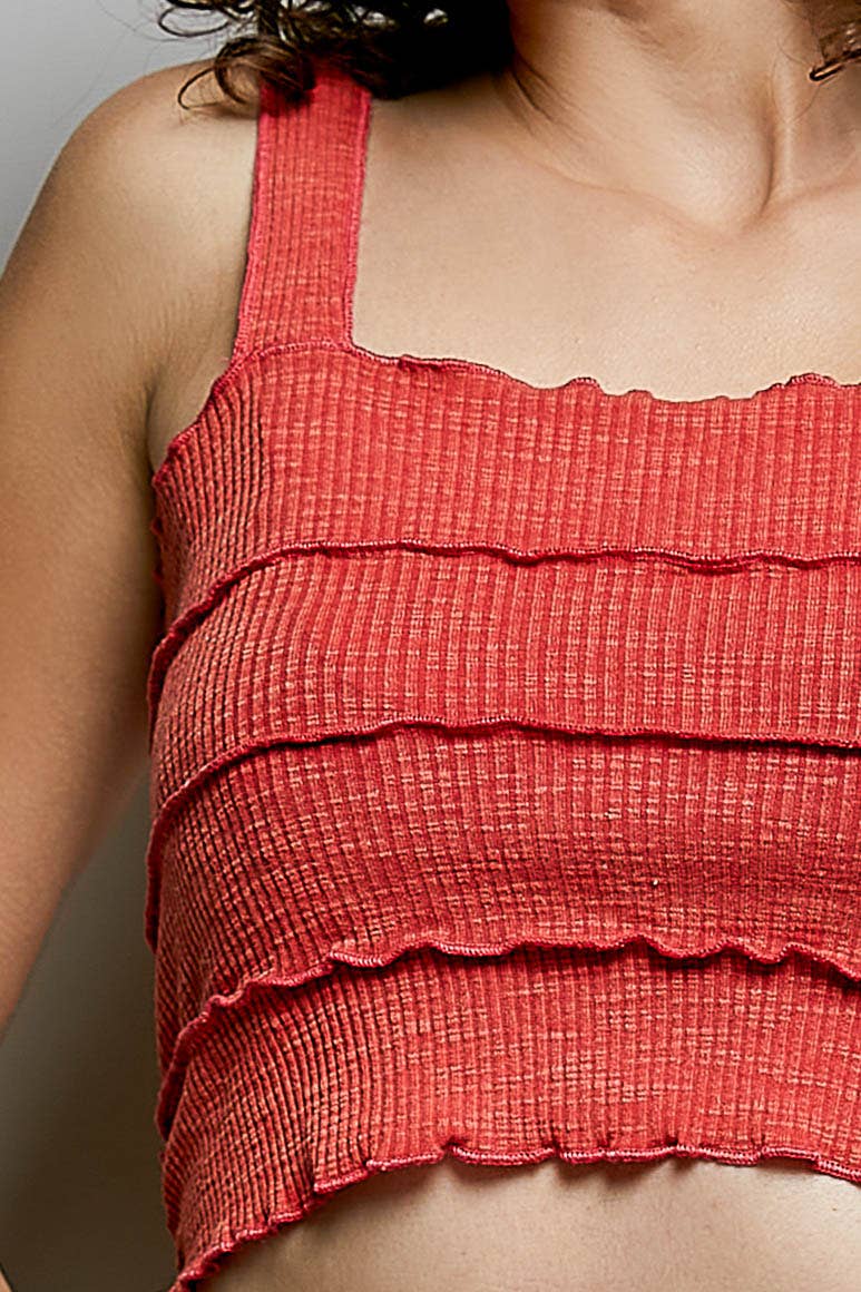 Pol: Merrow Edge Crop Top