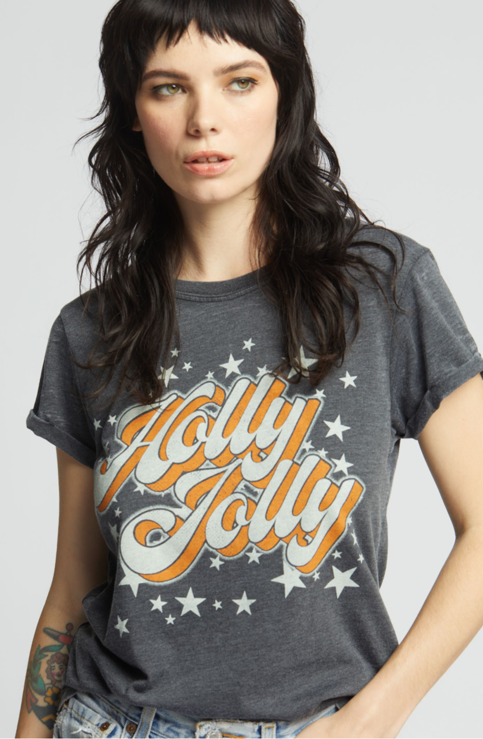 Holly Jolly Burn Out Graphic Tee
