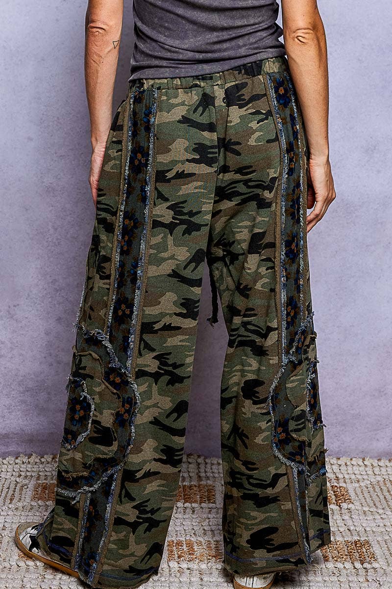 POL: Camo Patch Pants
