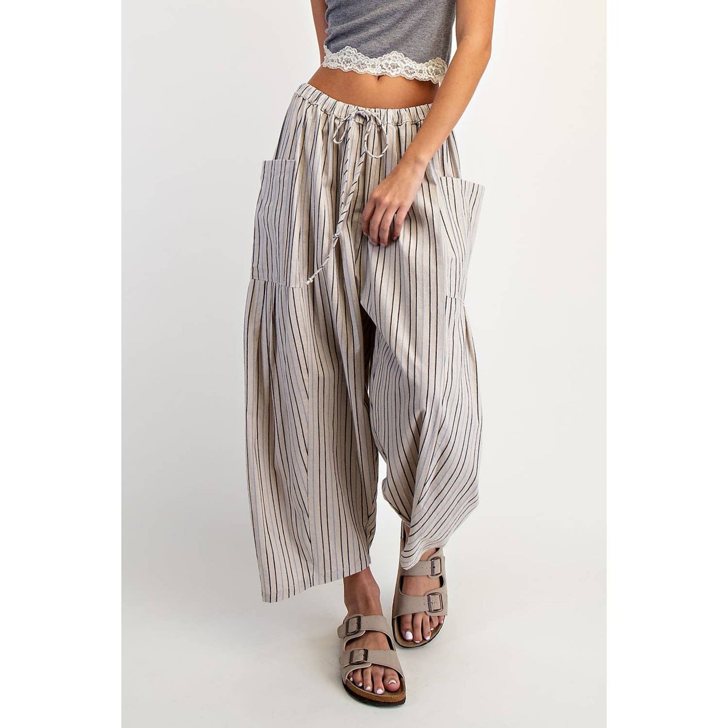 STRIPE LEG PANTS