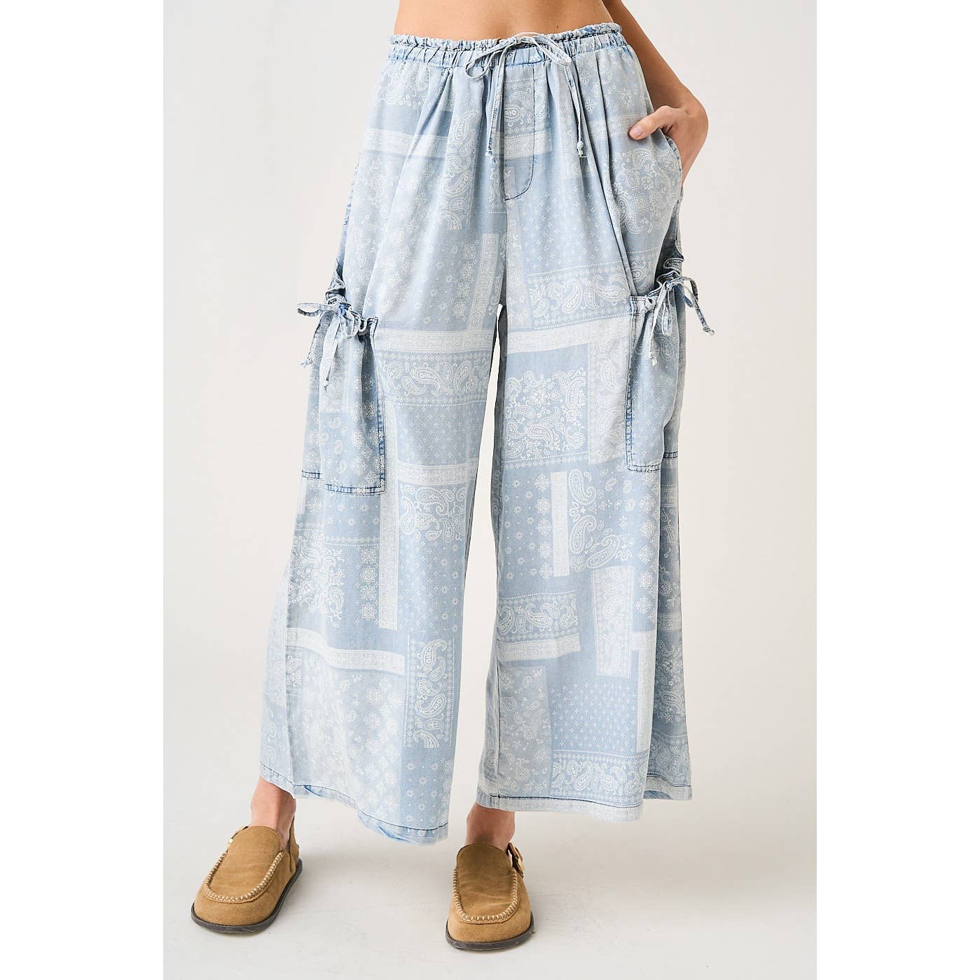 PAISLEY PRINT PANTS