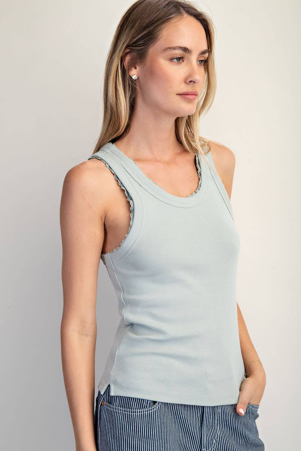 RIBBED KNIT TANK