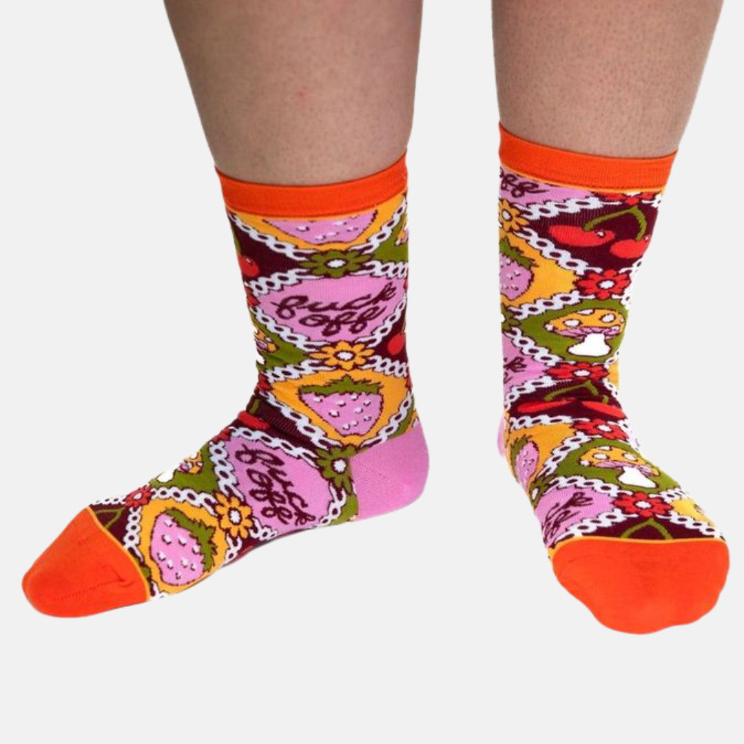 F*ck Off Retro  Crew Socks