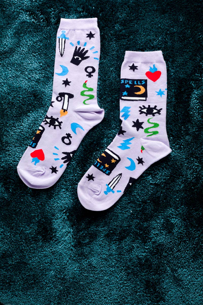 Witchy Spells Socks