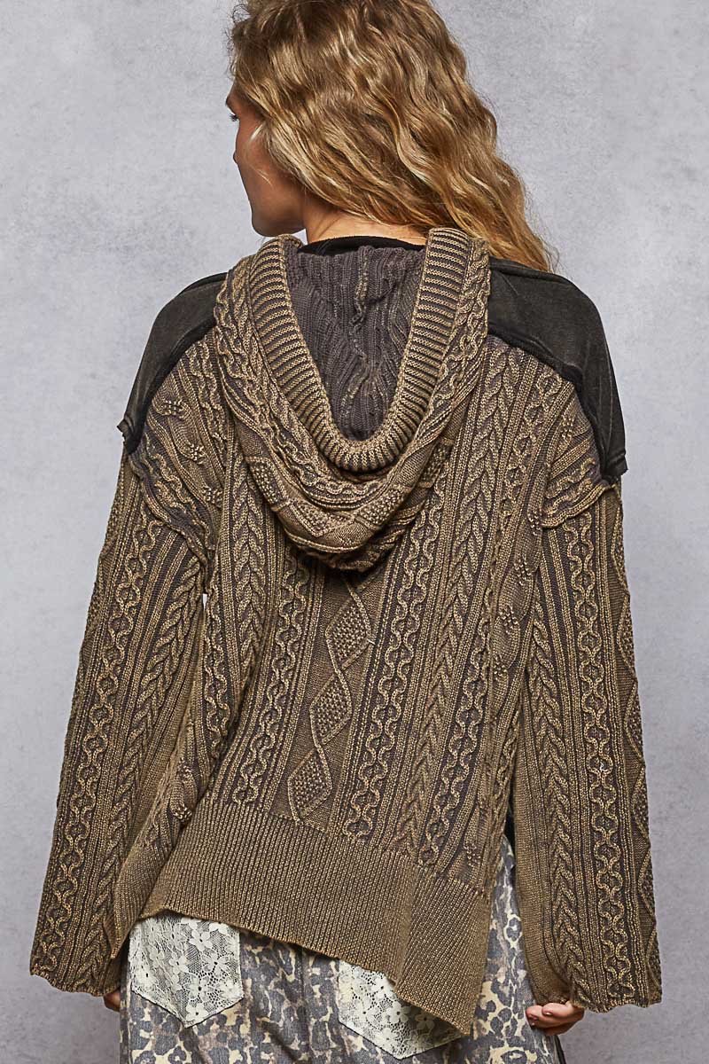 Lace Front Pullover