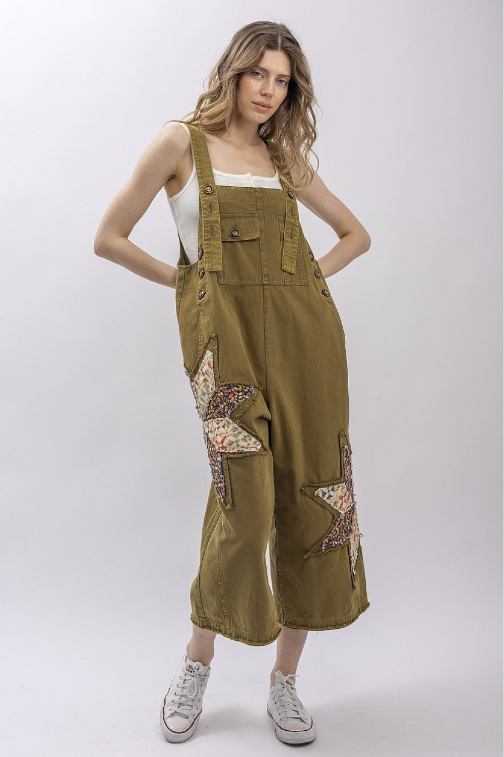 Patchwork Overalls