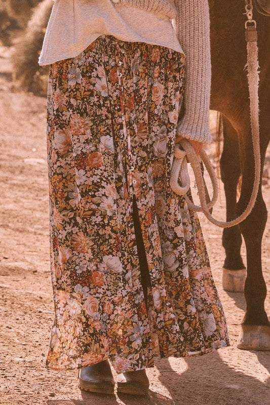 Floral Maxi Skirt