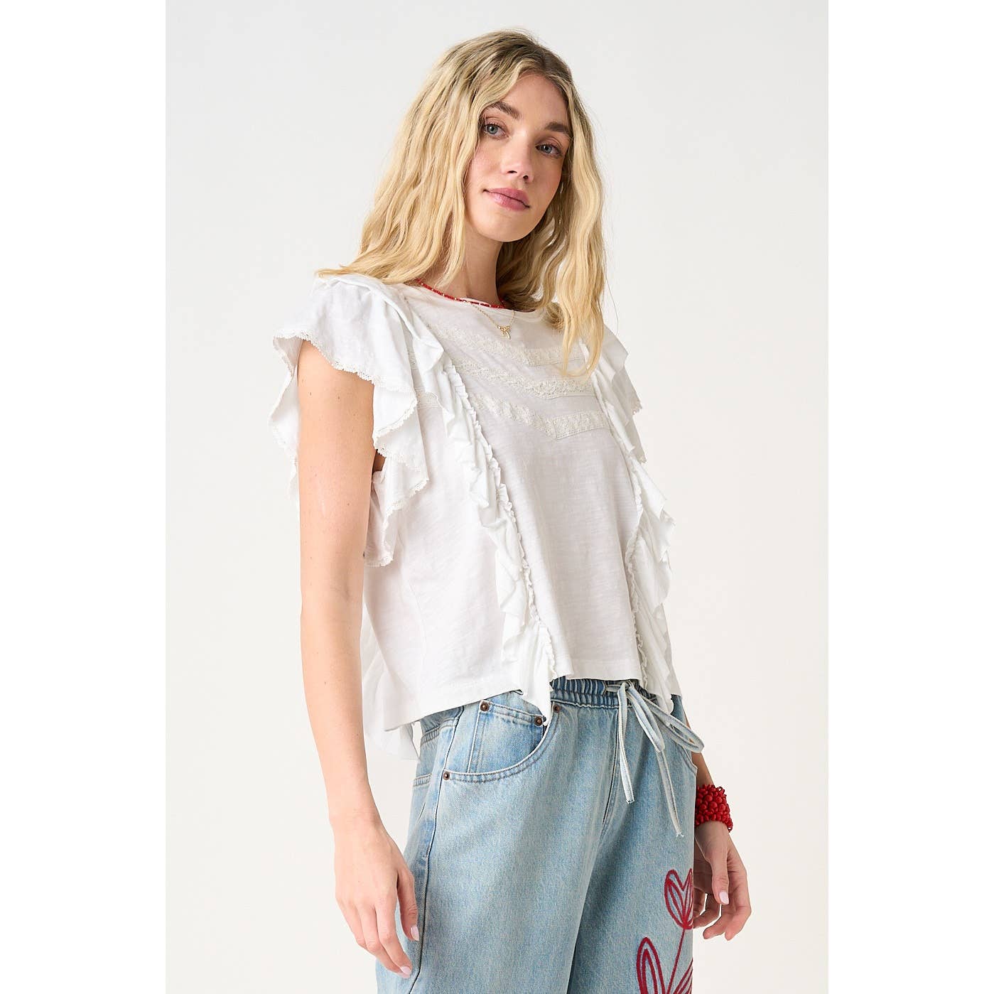 RUFFLED UP TOP